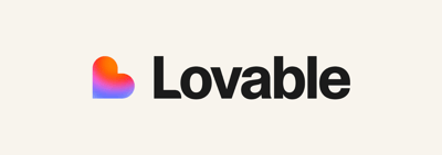Lovable monochrome logo